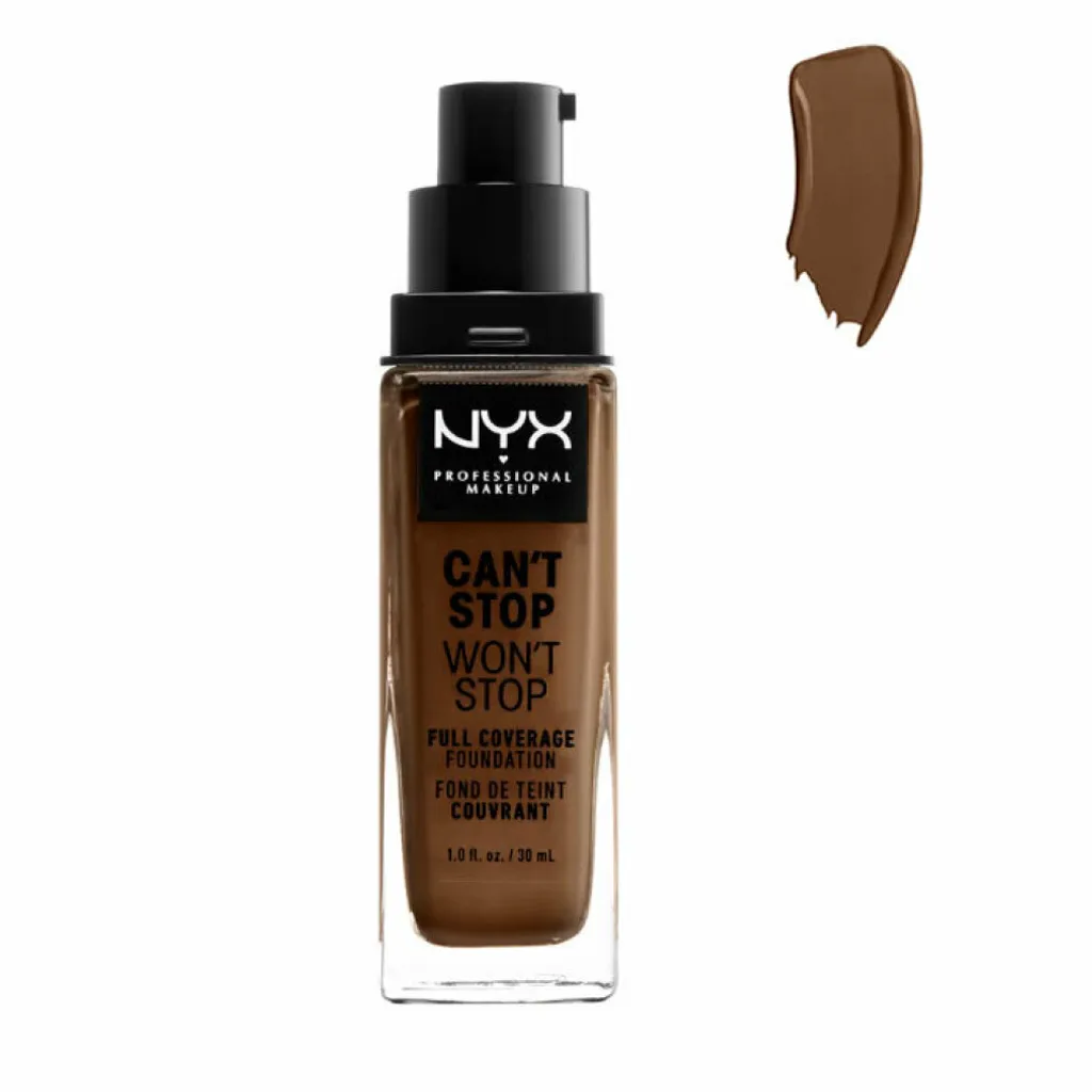 Fond de teint longue tenue Can't Stop Won't Stop NYX, mat et sans transfert