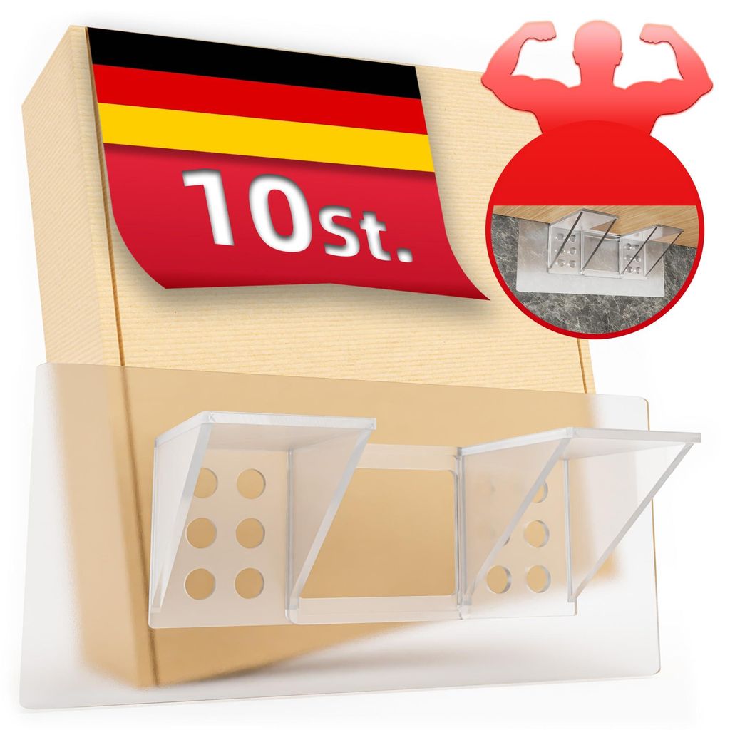 DEKAZIA® 10 Regalbodenträger selbstklebend | Produktbild 