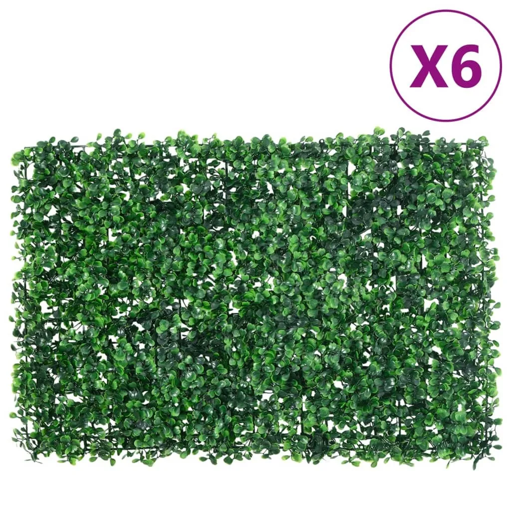 Pannelli Siepe Artificiale 6pz Verde - Decorazione Parete Verticale 40x60