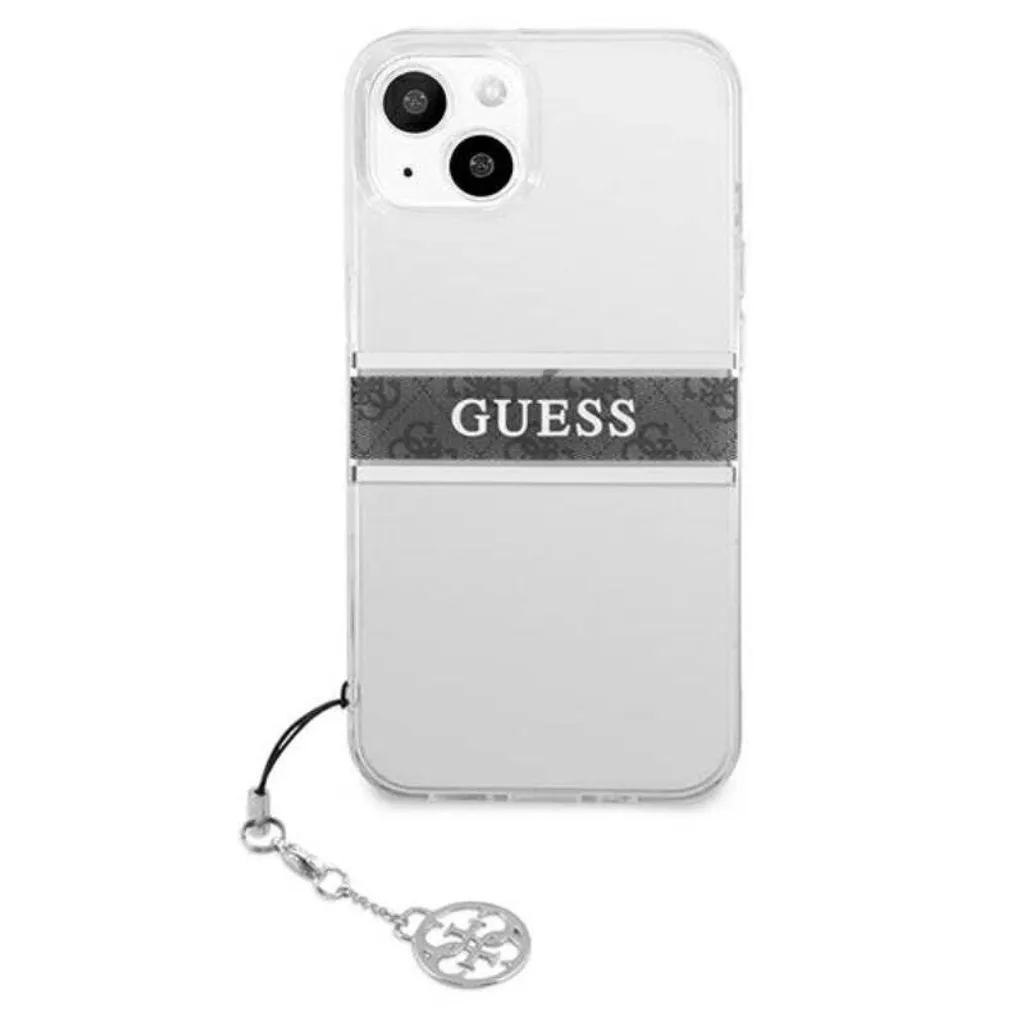 Must-Have: Guess Cover iPhone 13 Mini Grigio 4G con Cinturino e Charm - 3