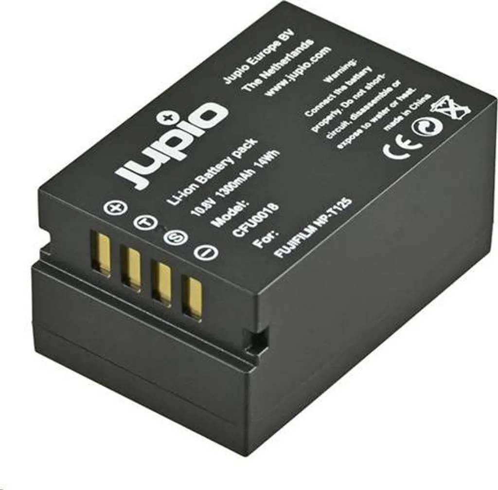Batterie NP-T125 Jupio 1300 mAh haute capacité pour Fuji GFX 50R