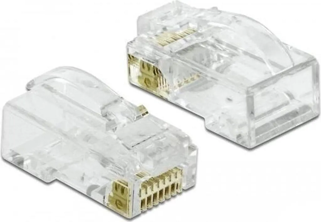 Pacco 20pz Delock 86473 RJ45 Cat.6 UTP - Soluzione Crimp+Cut+Curve Business