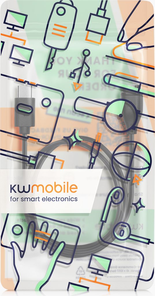 kwmobile USB C Ladekabel kompatibel mit Garmin vivomove 3S Produktbild 7