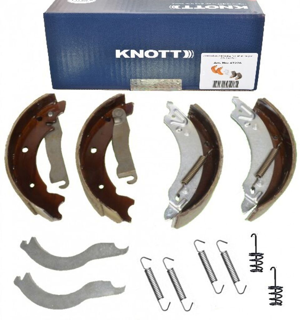 Knott Bremsbacken 200x50 - 20-2710 Hydraulik - Bremsbackenset für eine Achse