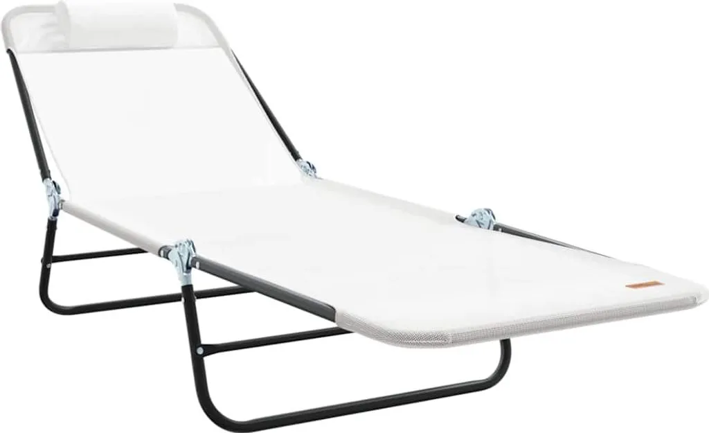 Bain de soleil pliable pour balcon et terrasse vidaXL Crème 182x55 cm