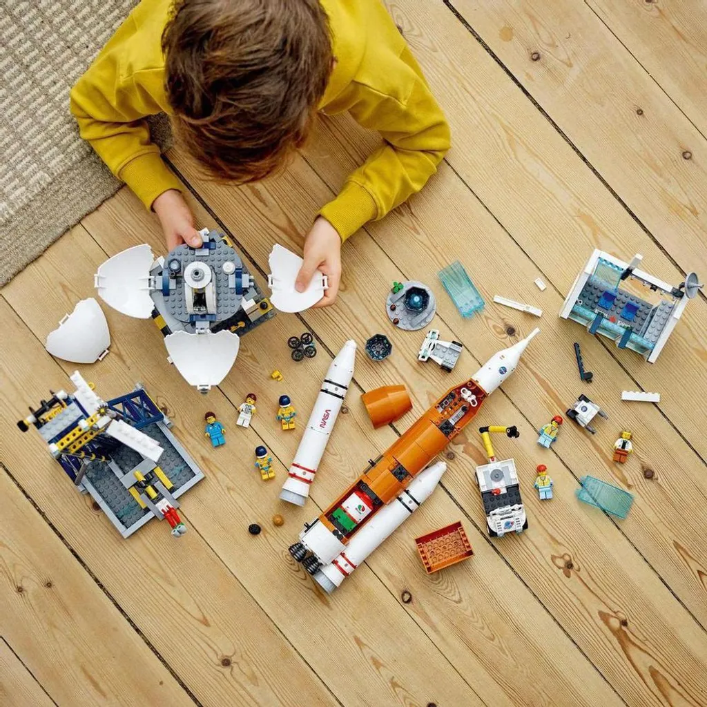Jeu de construction centre spatial LEGO 60351 avec fusée et figurines - 13