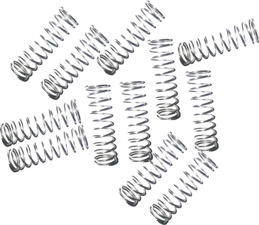 12 Stück Druckfedern, Edelstahl Spiralfedern, 304 Stahlfeder, 1 x 8 x 35 mm Feder, Druckfeder Für Reparatur und Ersatz