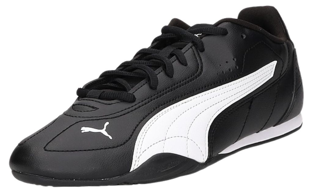 PUMA Catch Uni Sneaker aus glattem Kunstleder in Schwarz Produktbild 