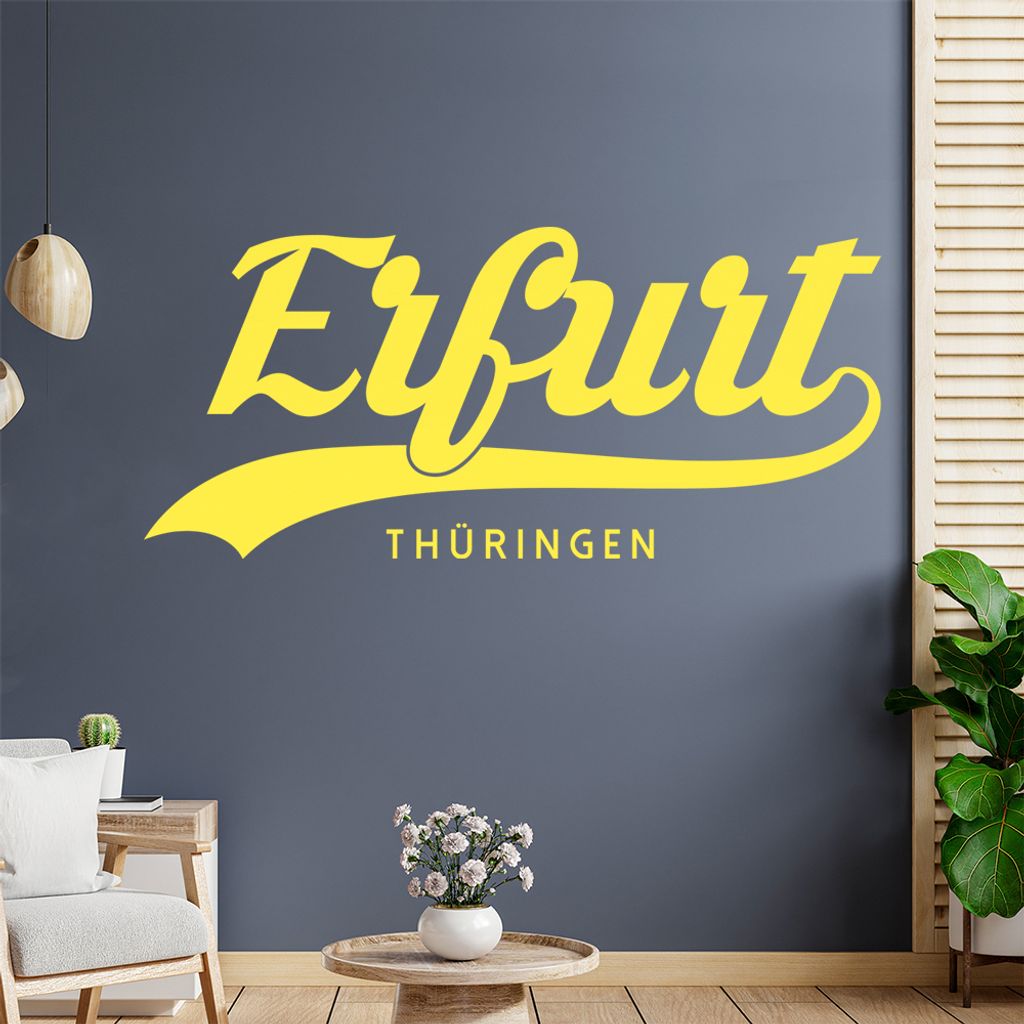 Erfurt Thüringen Wandtattoo Wandaufkleber Wall Sticker - Dekoration, Küche, Wohnzimmer, Schlafzimmer, Badezimmer