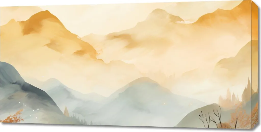 Quadro Zen Aurora Boreale 100x50 - Tela Paesaggio Rilassante Notte