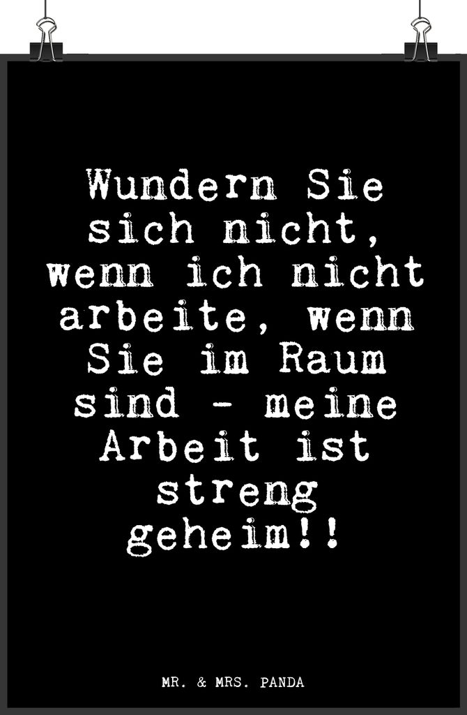 Mr. & Mrs. Panda Bild Wundern Sie sich nicht,... DIN A5 - Produktbild 
