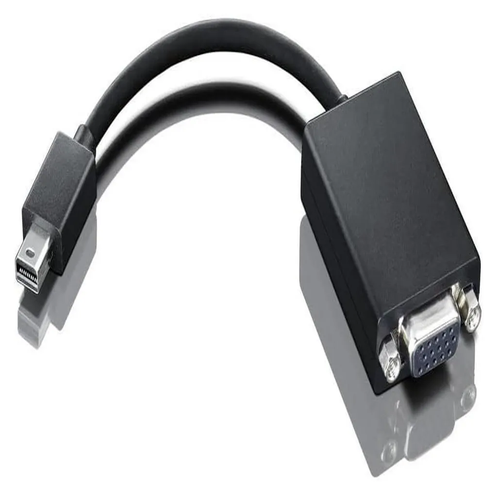 Adaptateur Lenovo 0A36536 Mini DisplayPort vers VGA Noir Authentique