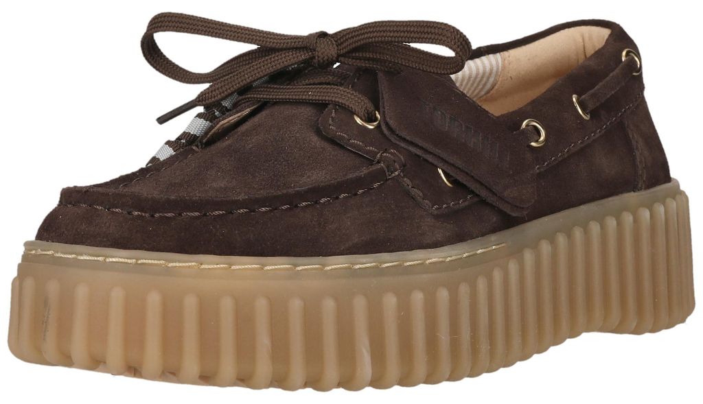 CLARKS Schnürschuhe Torhill Boat mit gerippter Laufsohle Produktbild 