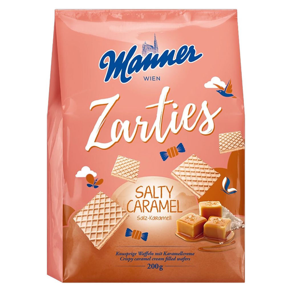 Manner Zarties Salty Caramel gaufrettes croustillantes au Image du produit 