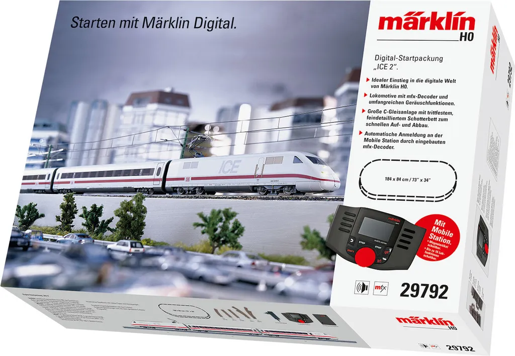 Coffret de départ Märklin 29792 Train ICE 2 Digital H0 230V Complet
