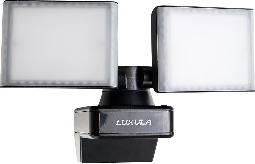 LUXULA LED-Fluter LX400190, 2-köpfig, 2x 15 W, 3200 lm, 4000 K, schwarz