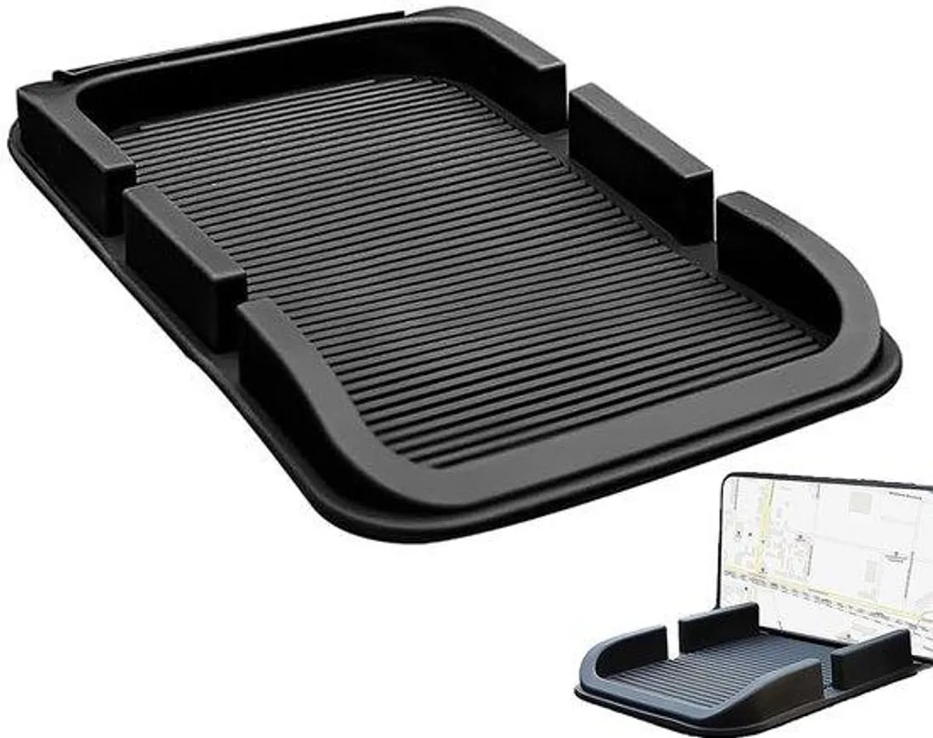 Organisateur de tableau de bord antidérapant pour smartphone et objets