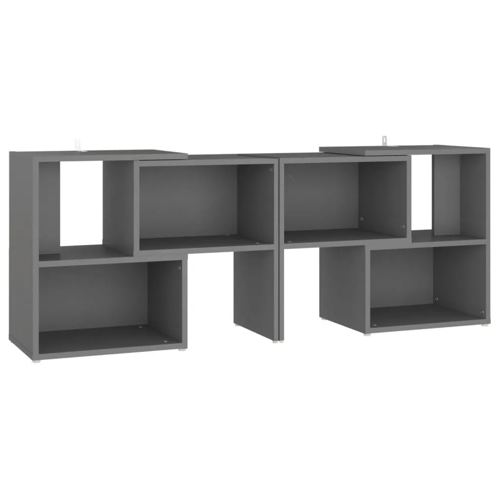 Meuble TV Gris 104 cm - Fini le Désordre avec ce Support en Bois Composite