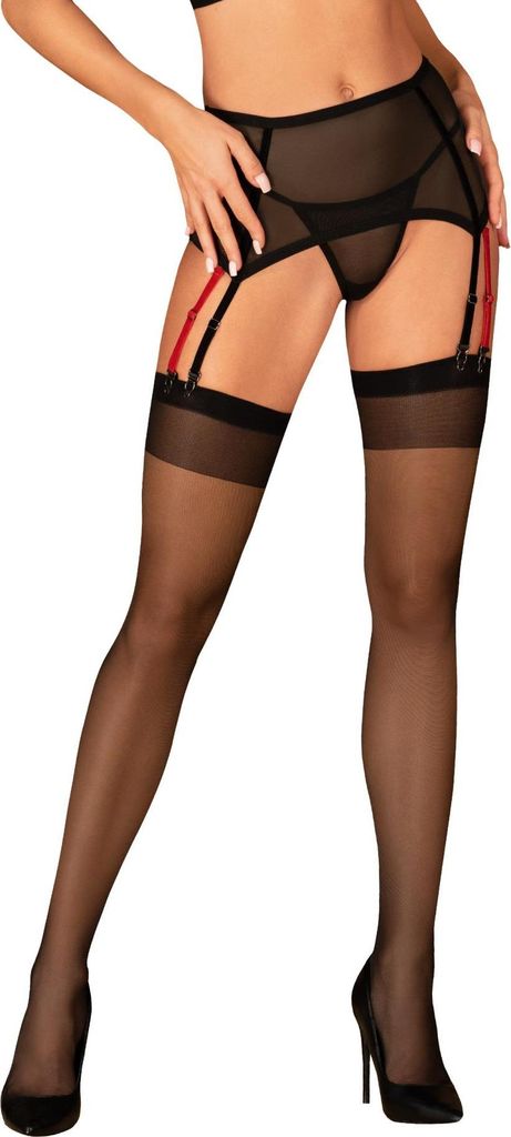 S822 Strümpfe M/L - Elegante schwarze Strümpfe mit Produktbild 
