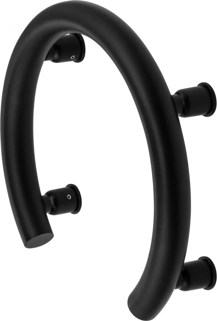 Poignée de maintien pour baignoire VITAL-30 en métal noir mat robuste