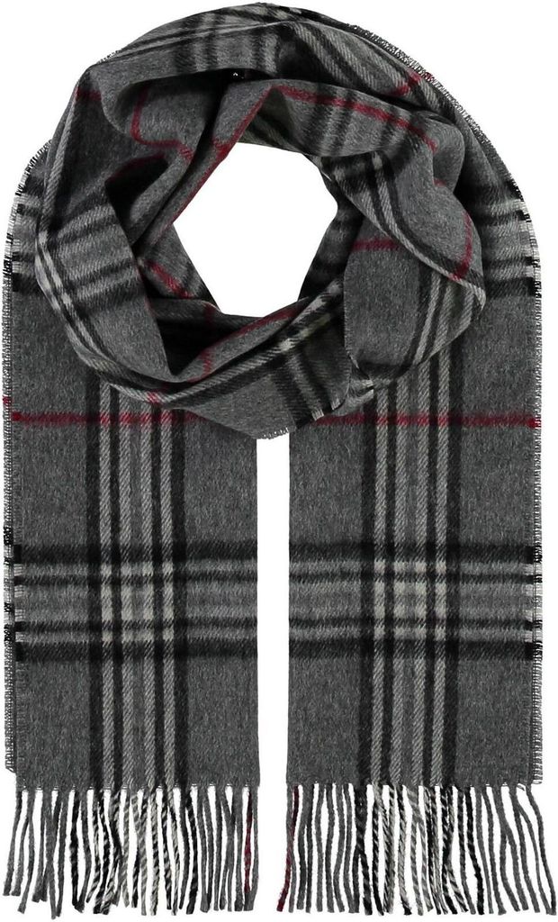 FRAAS Schal Cashmink Scarf with FRAAS Plaid Grey grau mehrfarbig