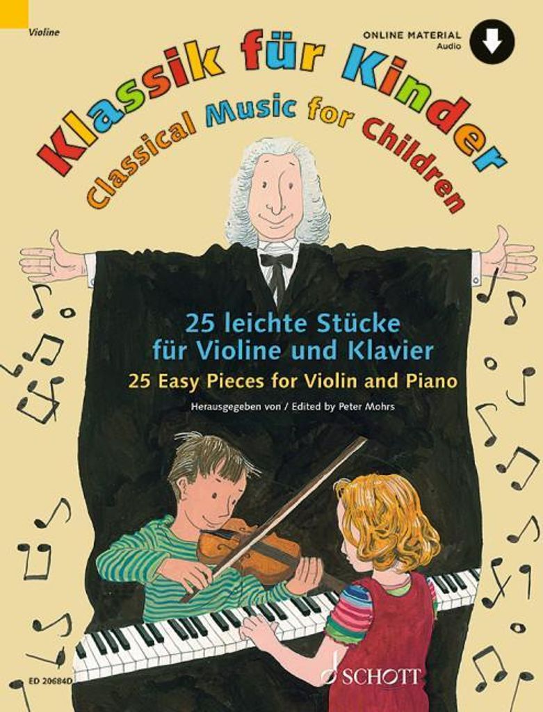 Klassik für Kinder. 25 leichte Stücke. Violine und Klavier. Produktbild 