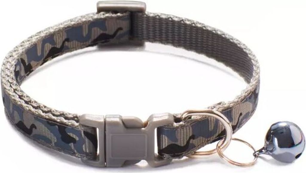 Halsband für Kätzchen/Katze Camouflage 1x19-32cm Grau