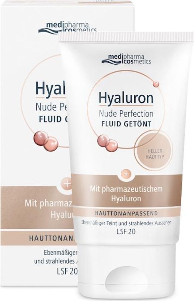 HYALURON NUDE Perfect.Fluid getönt hell.HT LSF 20 50ml PZN 14406504