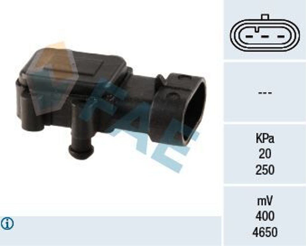 FAE 15023 Ladedrucksensor für OPEL Vivaro A Kastenwagen (X83) Saugrohr
