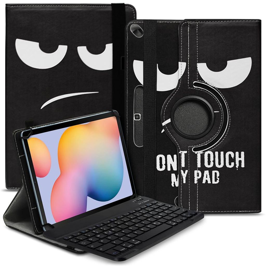 Tablet Tasche für Samsung Galaxy Tab A7 2020 Hülle Schutzhülle Bluetooth TastaturFarben:Motiv 6