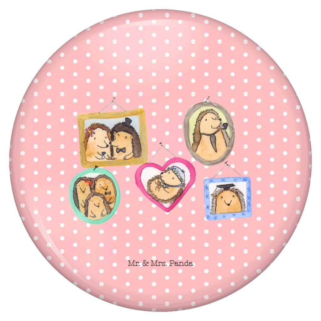 Mr. & Mrs. Panda Pin Igel Familie - Rot Pastell - Geschenk, Plakette, Button, Bilder, Schwester, Ansteckschmuck, Anstecker, Liebe, Badge, Muttertag...