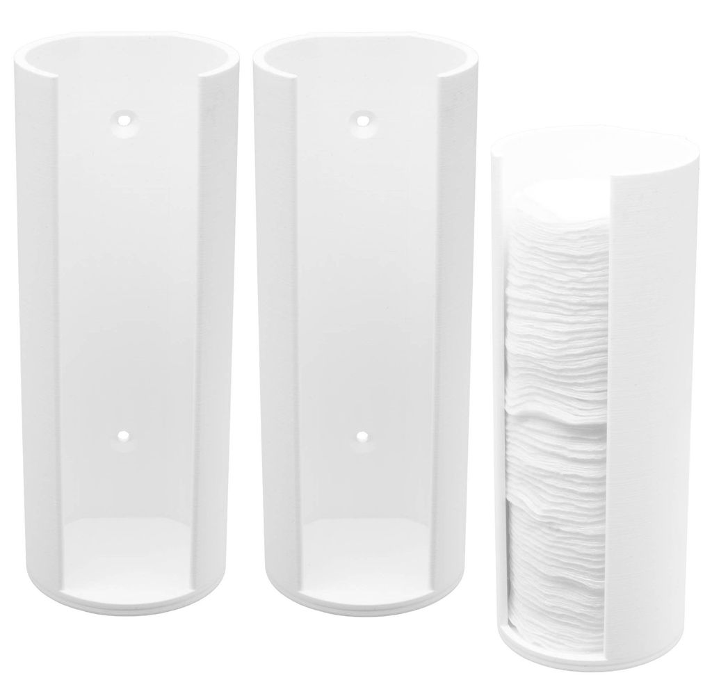 2x Wattepadspender Wandhalter Wattepads Wandmontage Tischständer Aufbewahrung