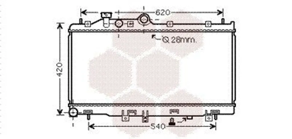 Radiateur de moteur pour SUBARU Outback et Legacy V, idéal grand trajet