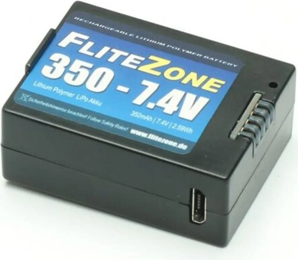 Batterie pour hélicoptère ADAC EC135 Lipo 7,4V 350mAh vol prolongé