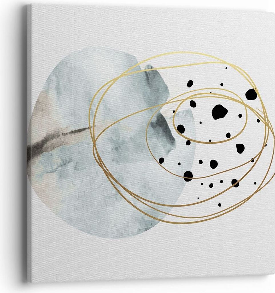 Bild auf Leinwand - Leinwandbild - Einteilig - Modern Abstraktion Flecken - 40x40cm - Wand Bild - Wanddeko - Wandbilder - Leinwanddruck - Bilder - ...
