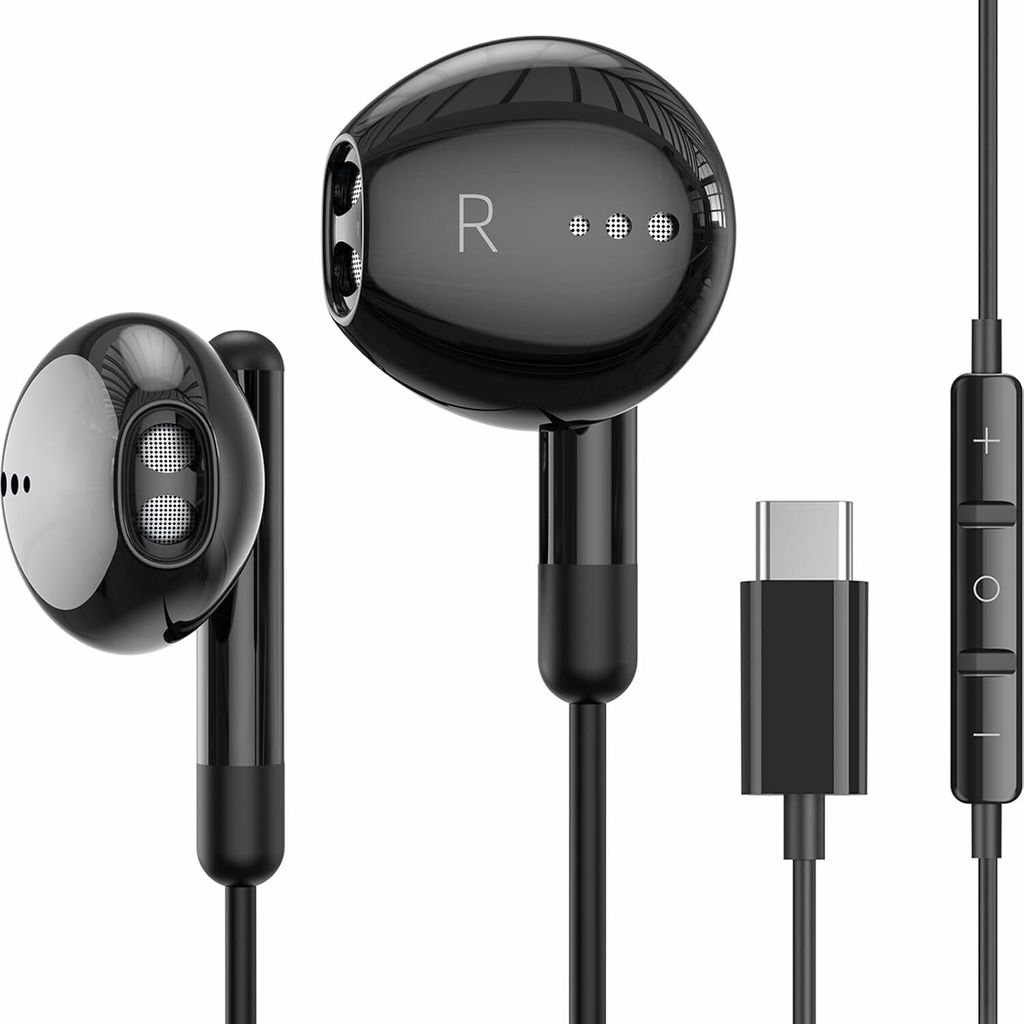 USB-C Kopfhörer mit Kabel, ergonomisches Design Produktbild 