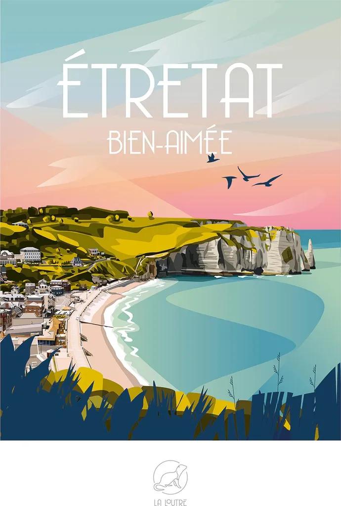 Puzzle 1000 Pièces Etretat Anti-Stress avec Pièces à Emboîtement Parfait