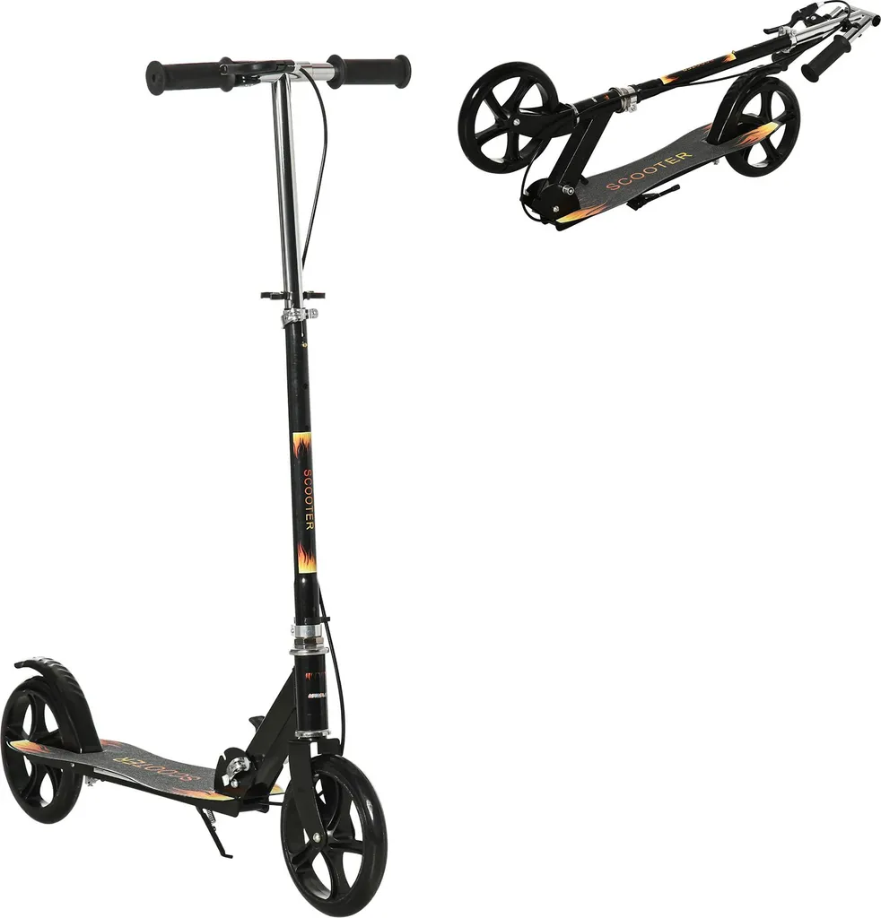 Trottinette Enfant Double Frein et Roues 200mm Pliable Design Urbain