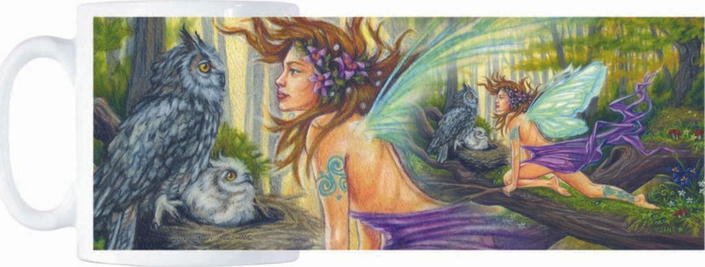 Tasse - Visit at Owls Nest - Jane Starr Weils