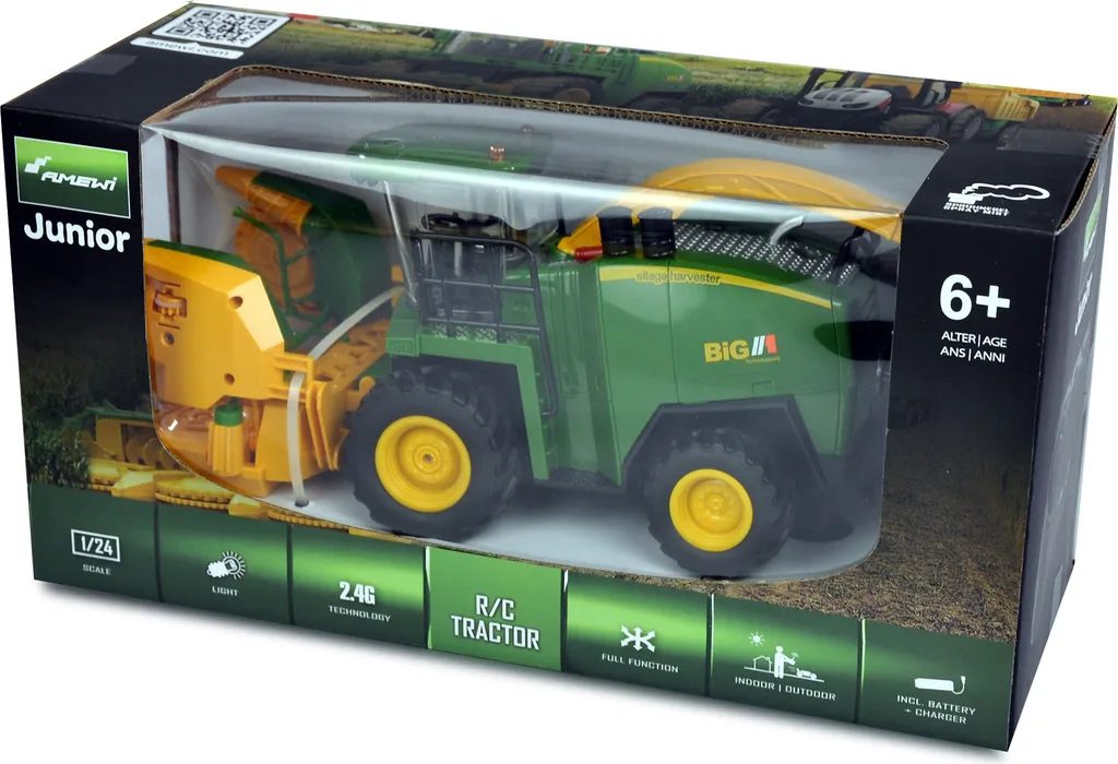 Jouet Agricole Ensileuse Télécommandée pour Jouer à la Moisson 1:24 - 3