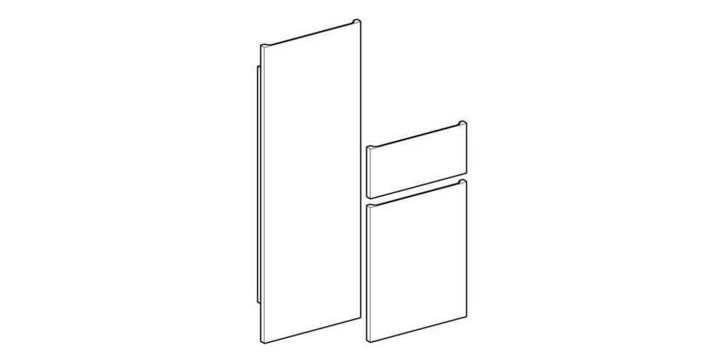 KG Front Set, Eiche, Renova Nr.1 Plan 595303000 Hochschrank, Modell 869003 Eiche Hochschrank, Modell 869003