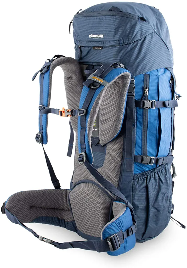 Penguin Explorer 60 Bleu : Sac à dos Technique avec Dos Ventilé Ergonomique - 14