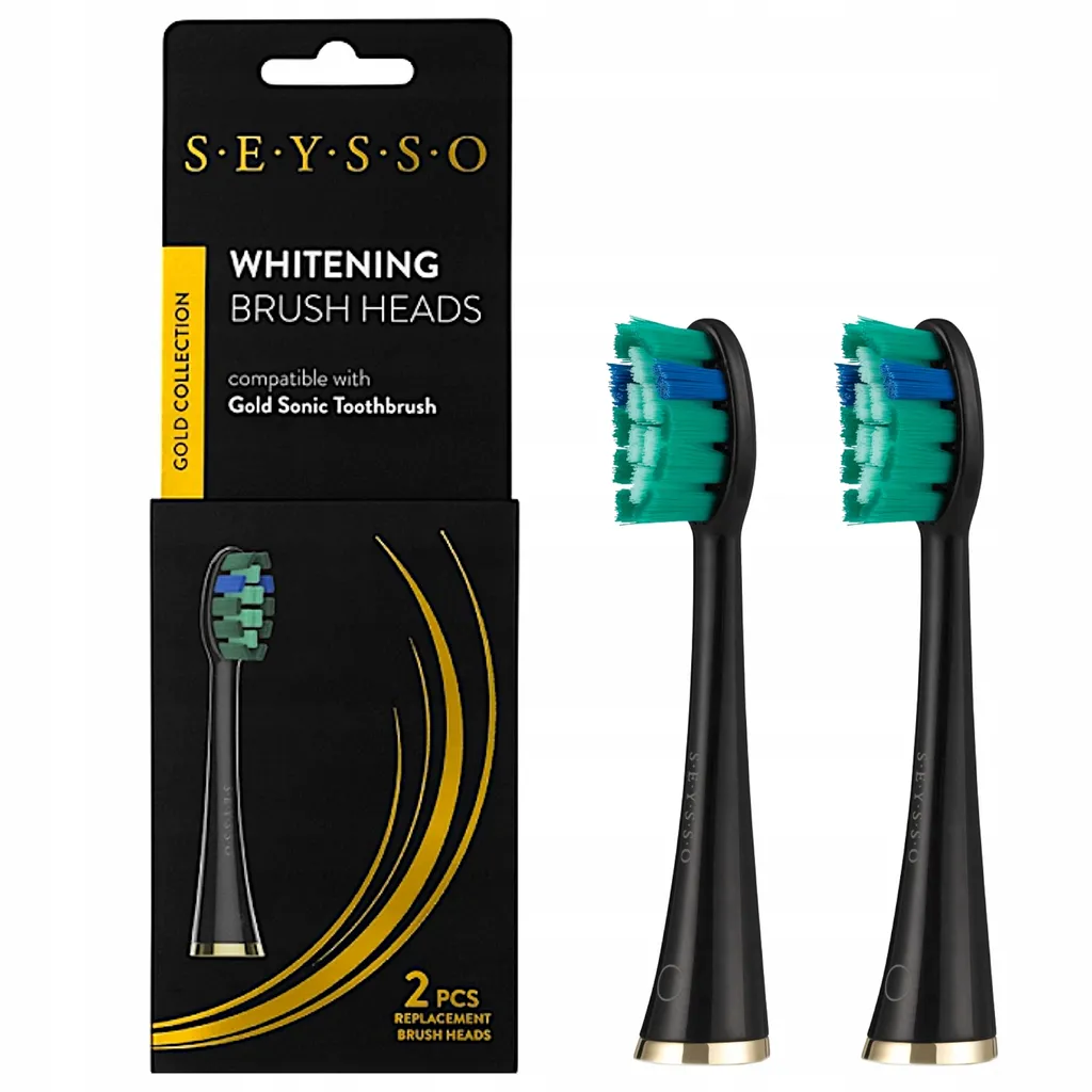 Testine Seysso Gold Black Whitening SE0302B | Ricambi Originali 2 Pezzi