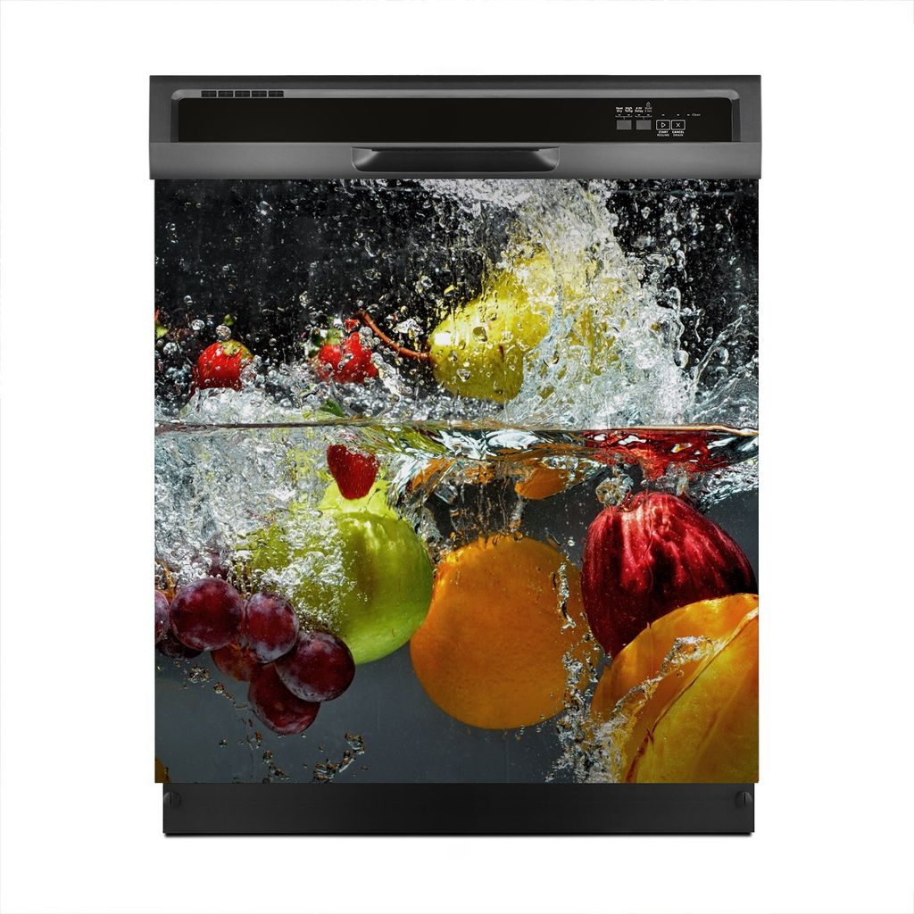 Magnete Dekorative 60x60 cm Küche Magnetmatte Spülmaschine - Farbige Früchte