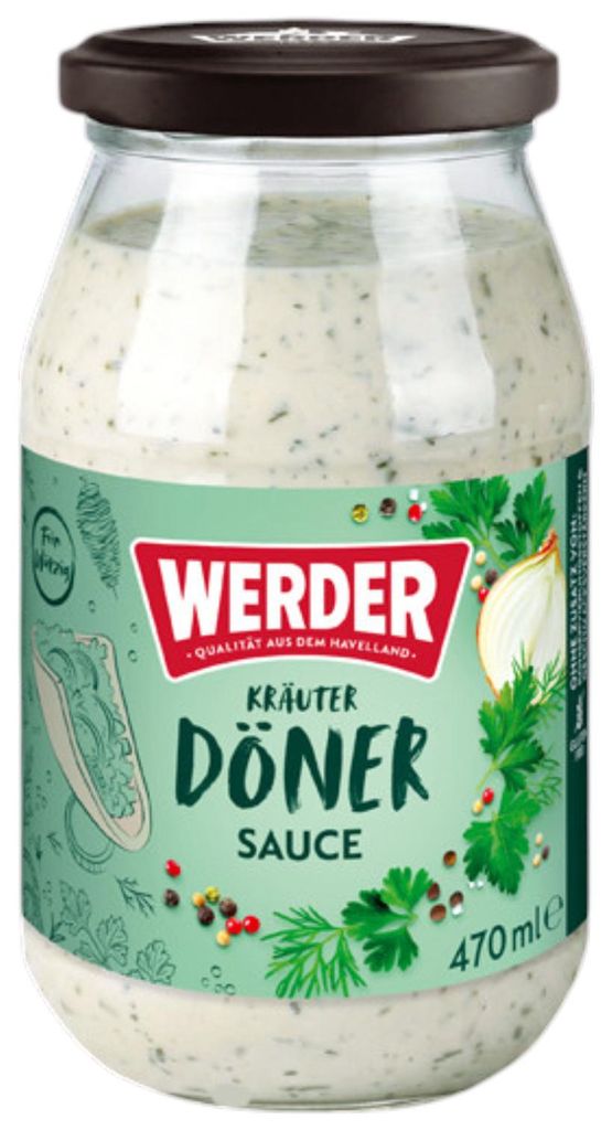 WERDER Döner Sauce Kräuter 470 ml – cremige Kräutersauce Produktbild 