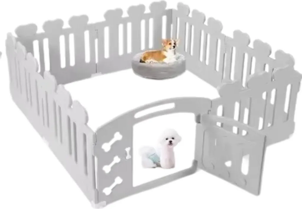 Parc d'intérieur pour animaux Puppyren 78 cm modulable en plastique HDPE