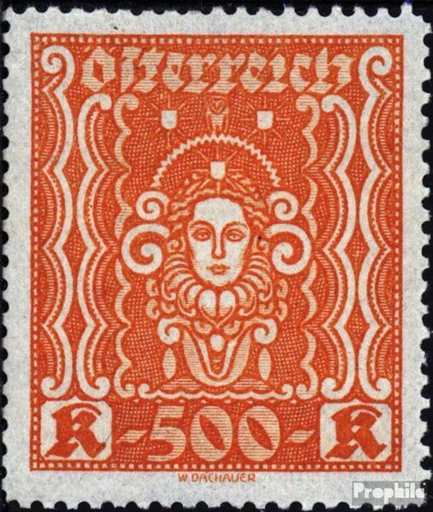 Briefmarken Österreich 1922 Mi 403A II postfrisch Frauenbild
