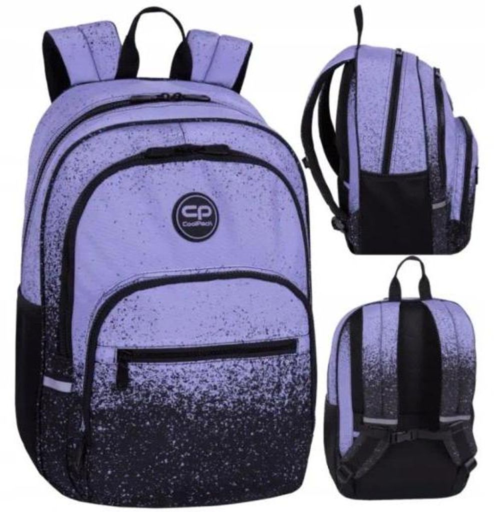 Coolpack Alfa Jugend 2-Kammer lila Dot Backpack Produktbild 