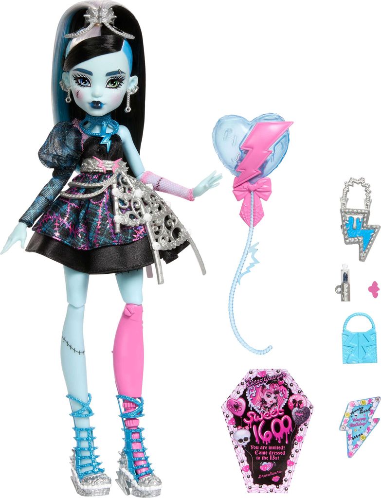 Monster High Scarily Beautiful Birthday Frankie Doll Produktbild 