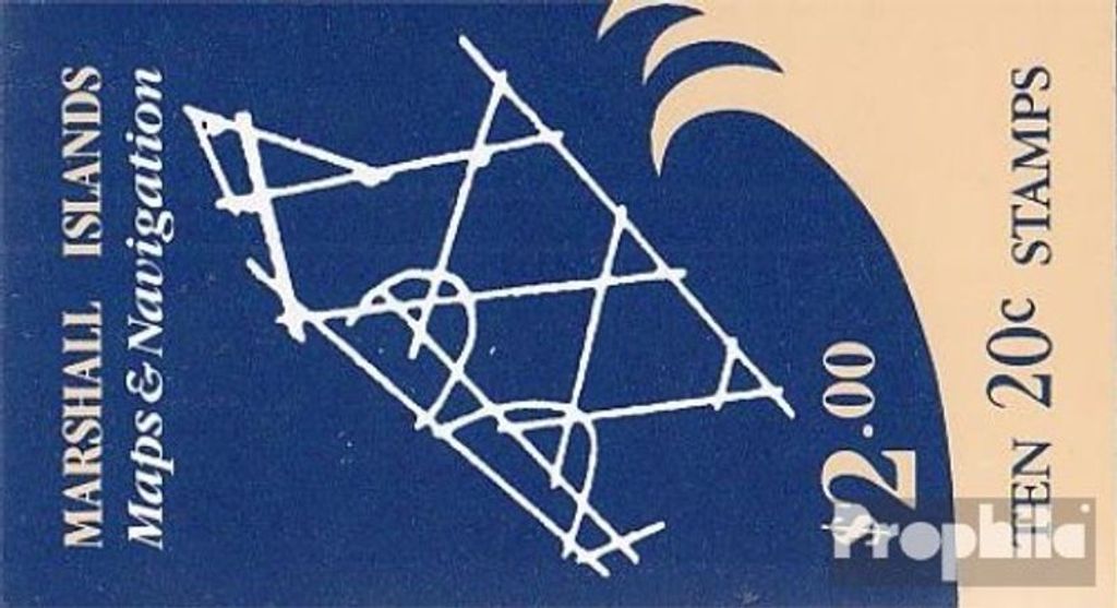Briefmarken Marshall-Inseln 1984 Mi 10D MH Markenheftchen postfrisch Inselkarten